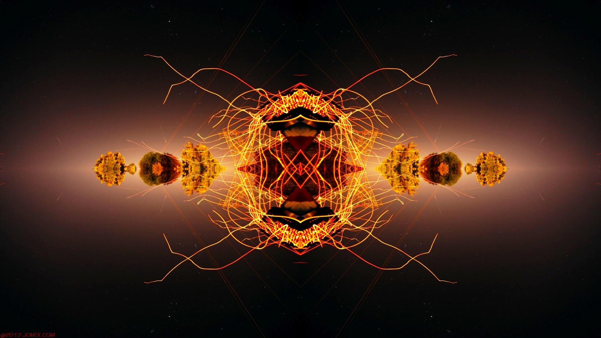 Chimney Sparks Abstract Artwork Timelapse Still Images